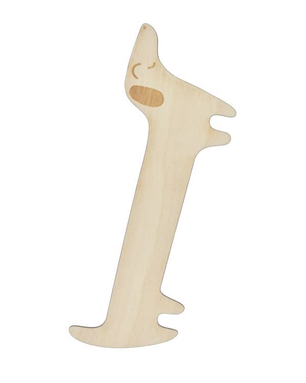 Lesezeichen aus Holz „Dackel“