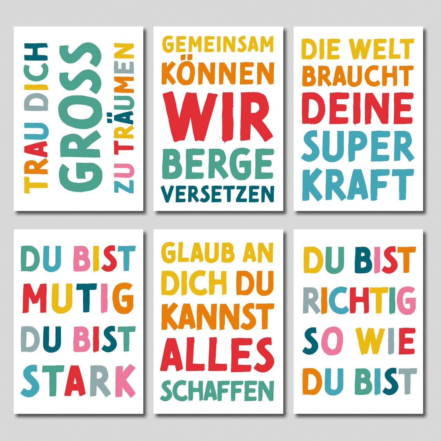 Mutmacher-Kartenset – Ermutigende Postkarten (10er-Set)