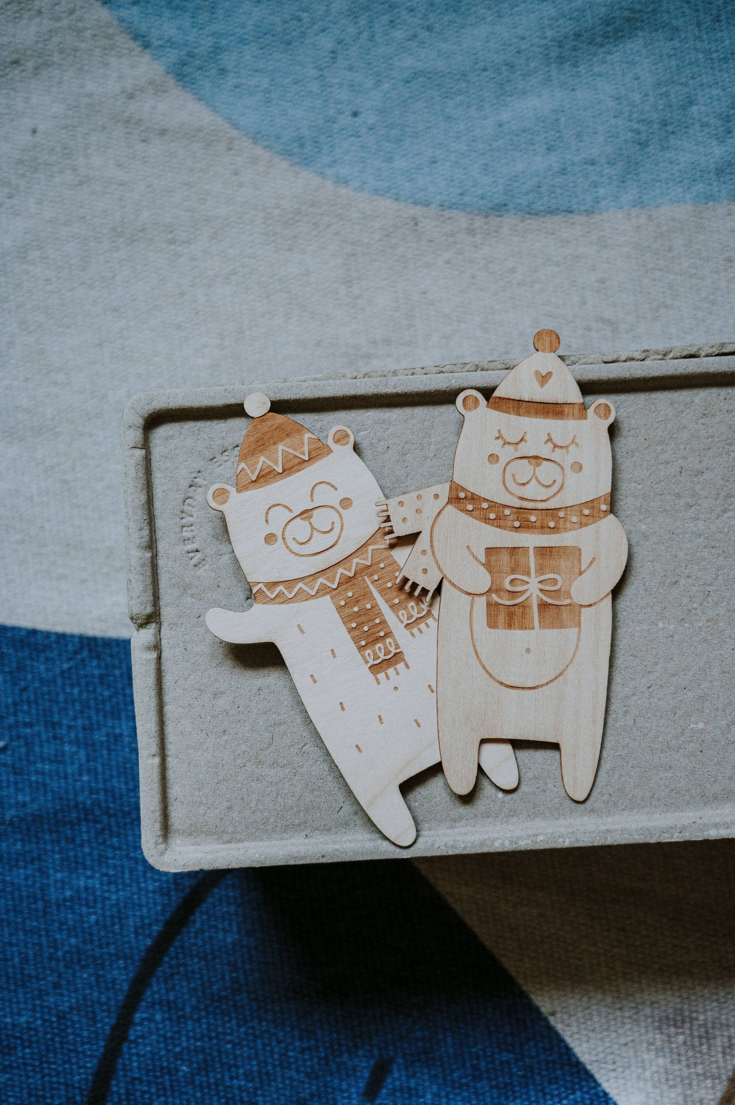 Holz-Lesezeichen Herr Bär