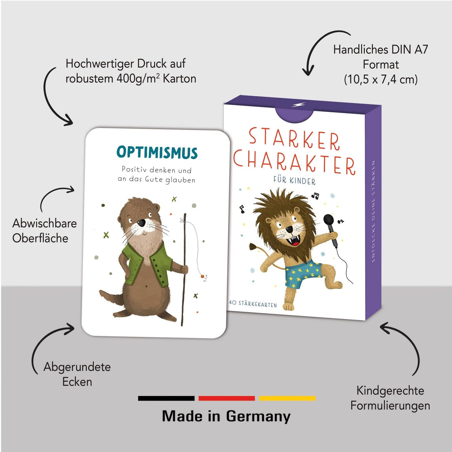 Stärkekarten für Kinder "Starker Charakter"