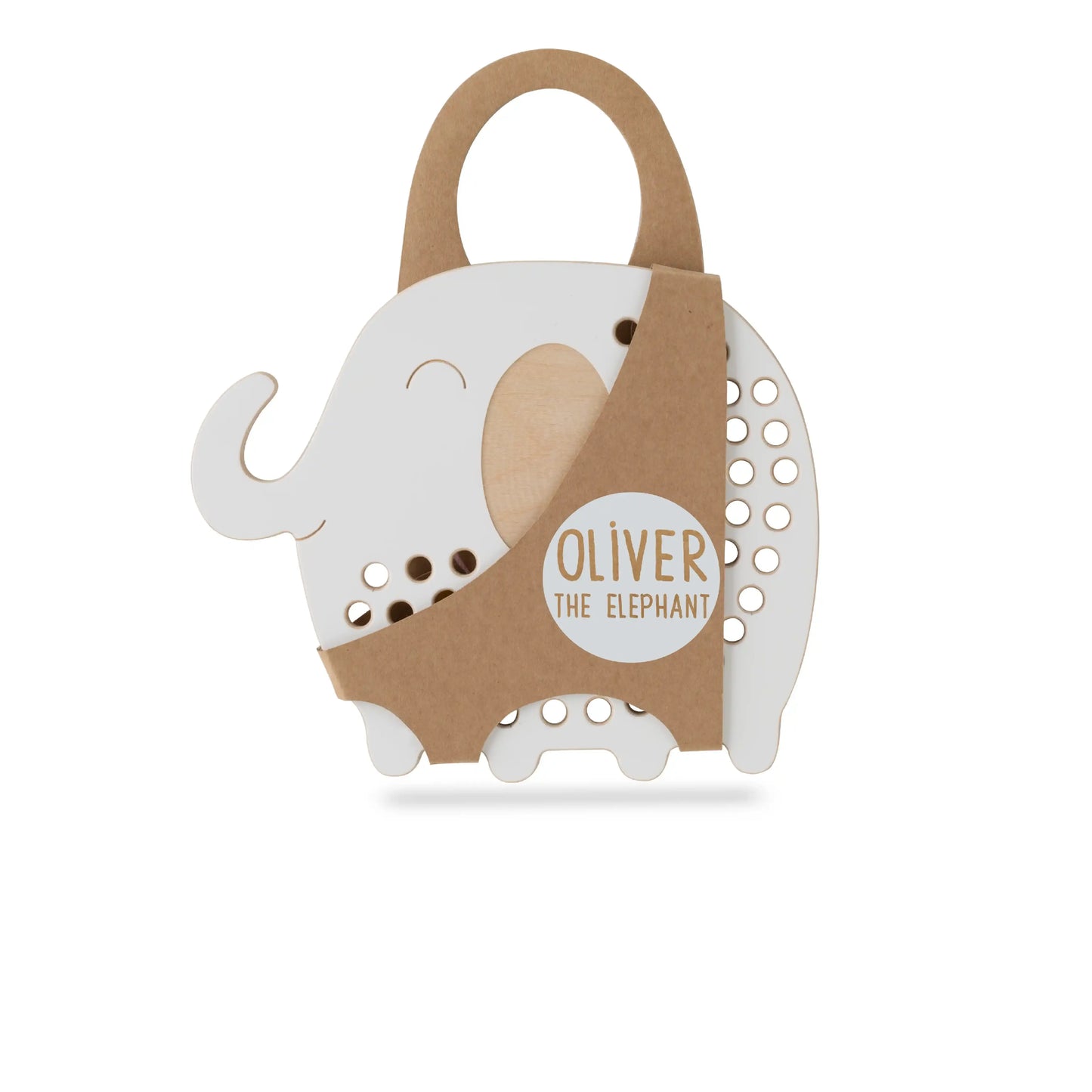 Oliver der Elefant, Montessori Holz-Schnürspielzeug