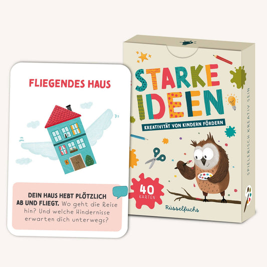 Kreativitätskarten für Kinder "Starke Ideen"
