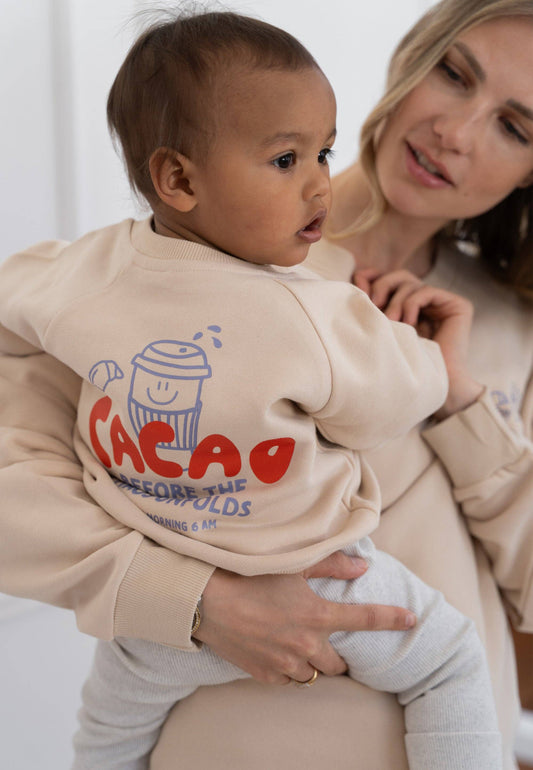 Cacao before Chaos Sweatshirt beige Mini and Me Edition