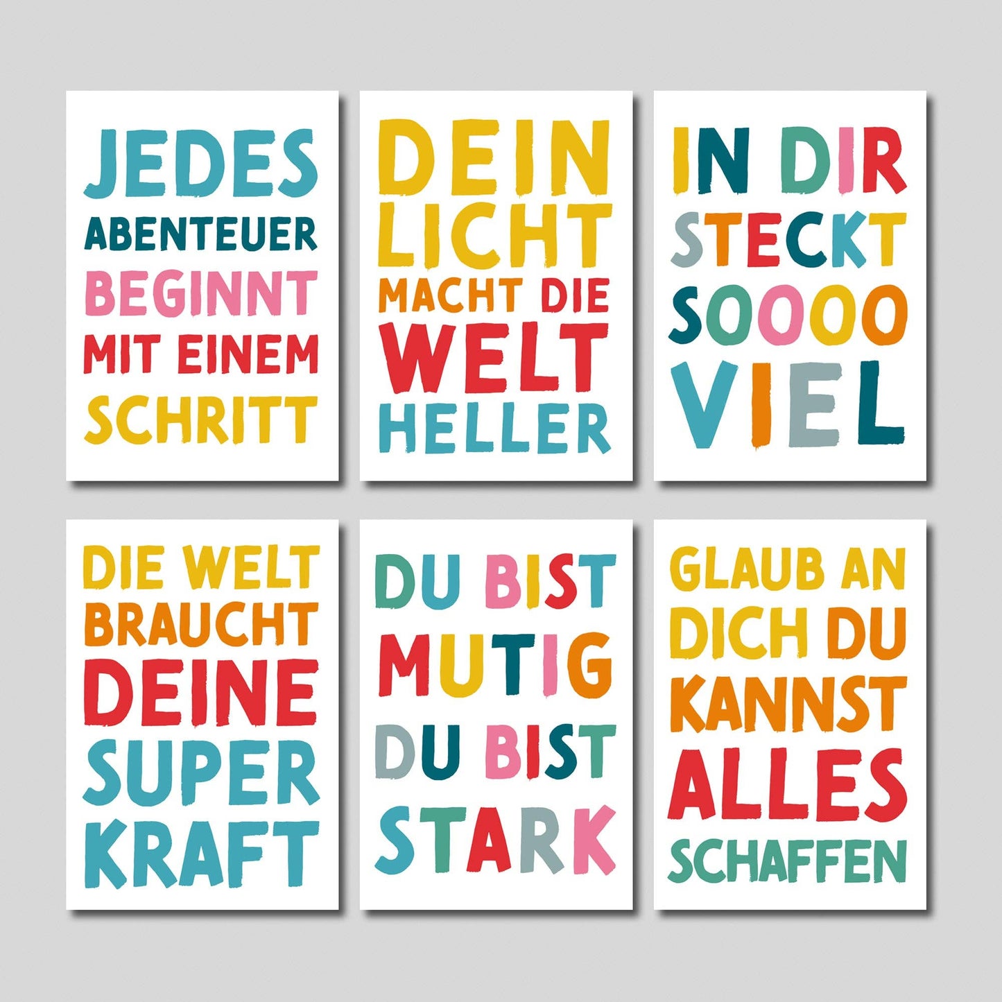 Mutmacher-Kartenset – Ermutigende Postkarten (10er-Set)