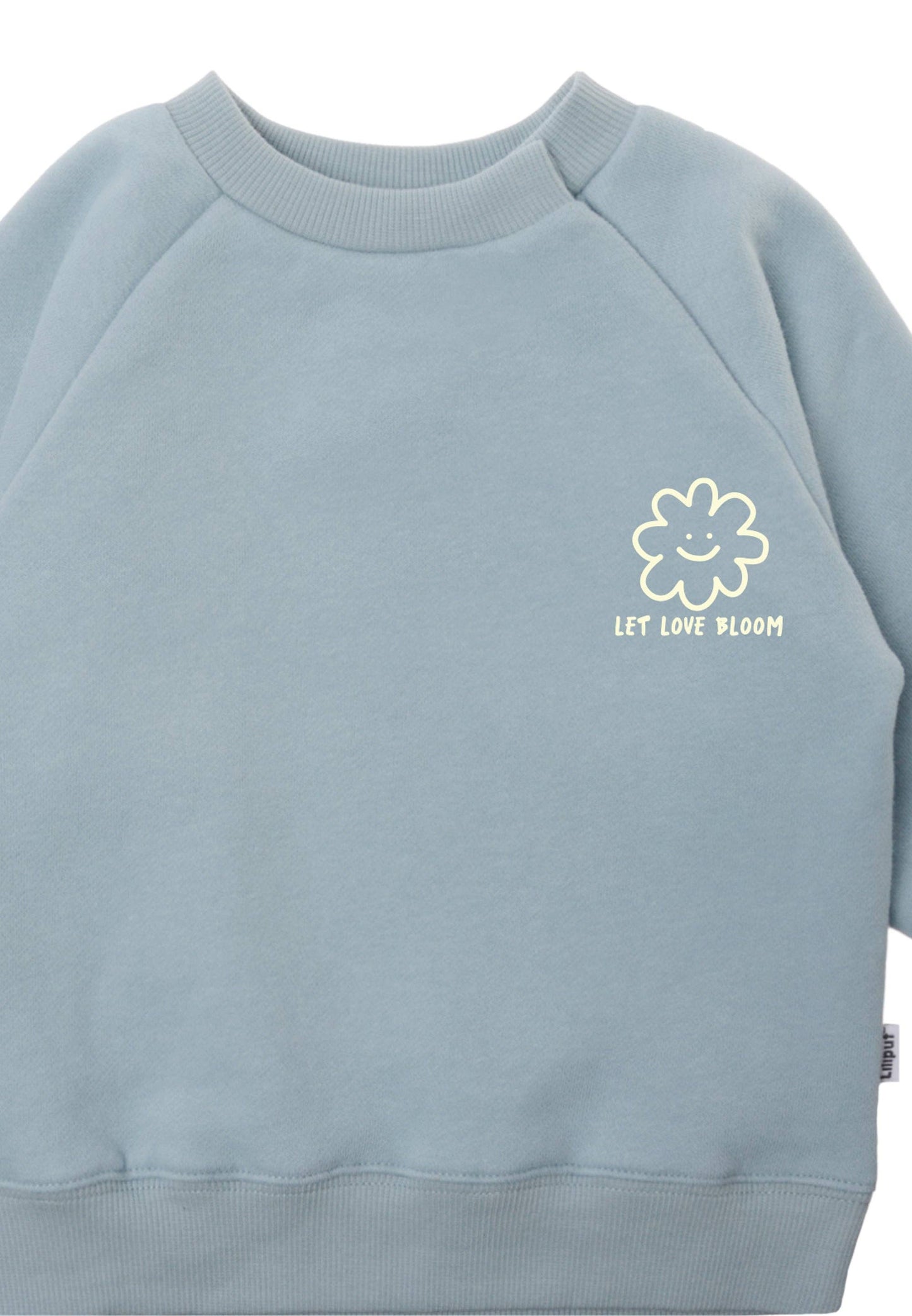 Love Bloom Sweatshirt hellblau Mini and Me Edition