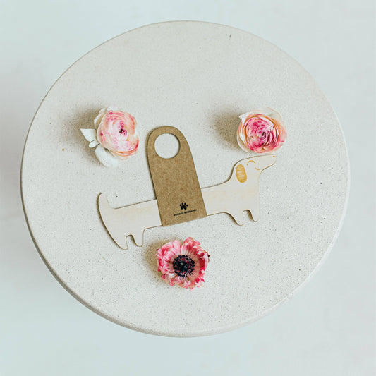 Lesezeichen aus Holz „Dackel“